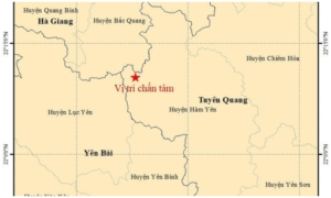 Việt Nam: Động đất 4 độ tại Tuyên Quang gây rung chấn ở nhiều tỉnh lân cận