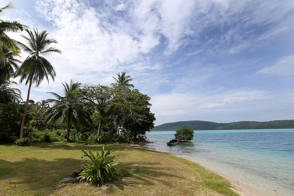 Đảo Tuvanipupu ở Honiara, đảo Guadalcanal, quần đảo Solomon. (Ảnh Chris Jackson-Pool / Getty Image)