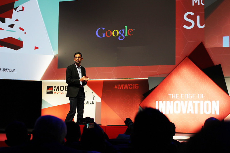 CEO của Google, ông Saundar Pichai. (Ảnh Maurizio Pesce / Flickr)