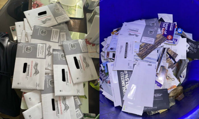 Tìm thấy nhiều phiếu bầu trong thùng rác ở California
