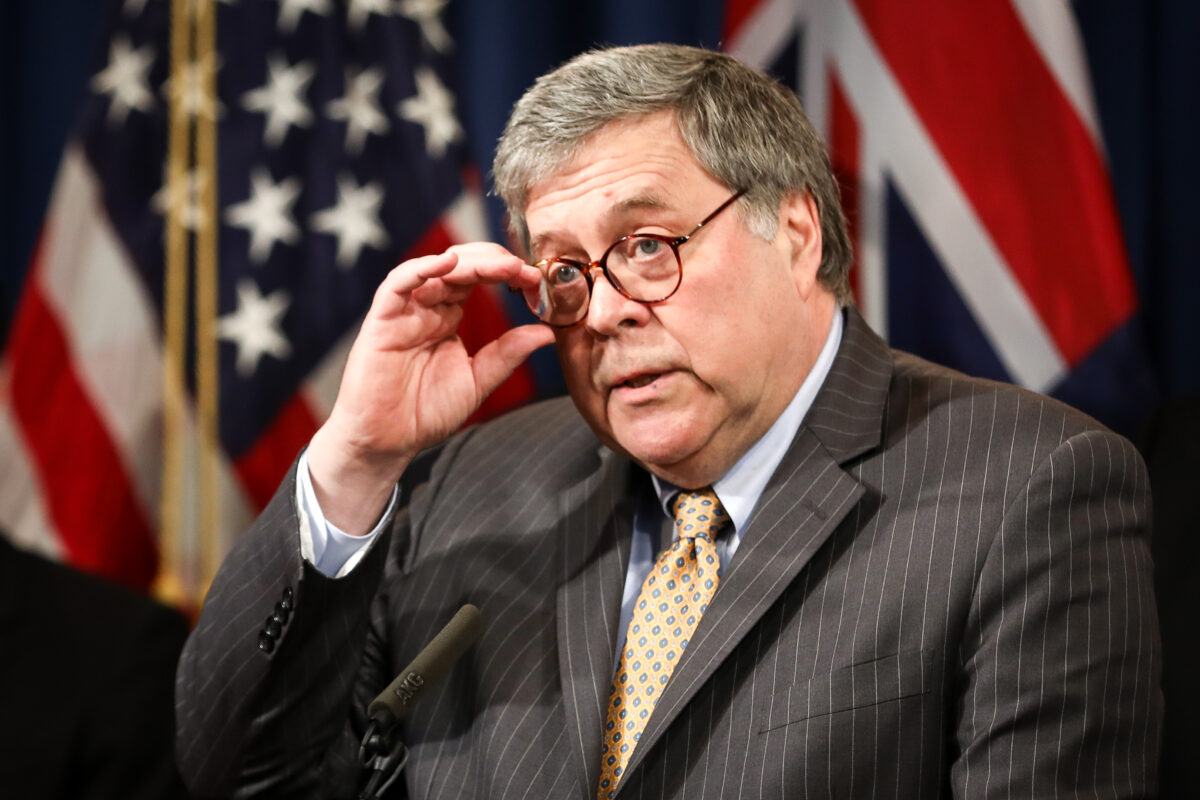 Ông Barr: Hệ thống pháp luật của Hoa Kỳ ‘thiên vị chống lại các thành viên Đảng Cộng Hòa’