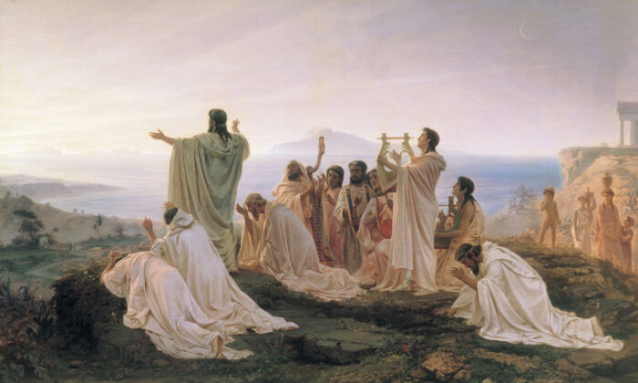 Tín đồ Pythagore chào đón mặt trời mọc