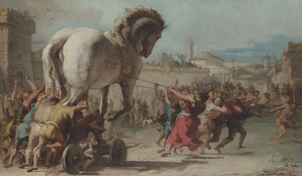 Bức tranh Cuộc Rước Ngựa Thành Troy