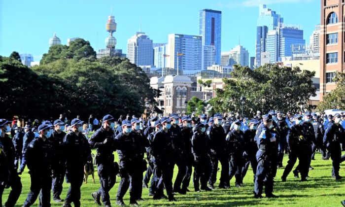 Úc: 1,000 cảnh sát sẵn sàng cho các cuộc biểu tình chống lại các lệnh phong tỏa ở Sydney