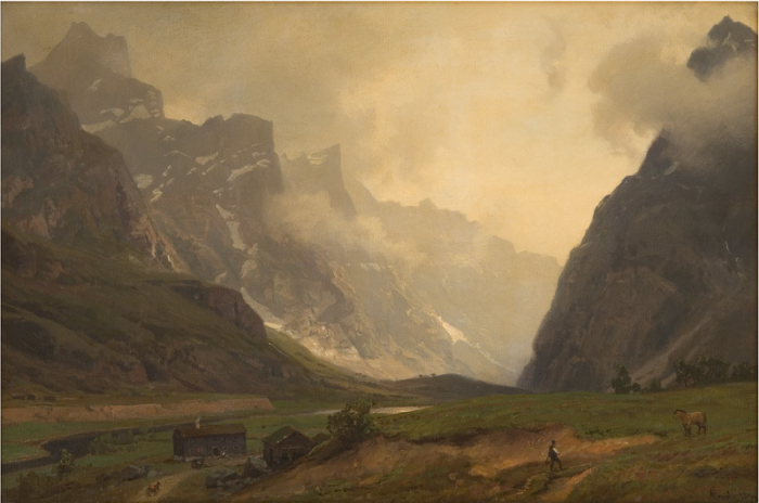 bức tranh phong cảnh của họa sĩ Hans Gude