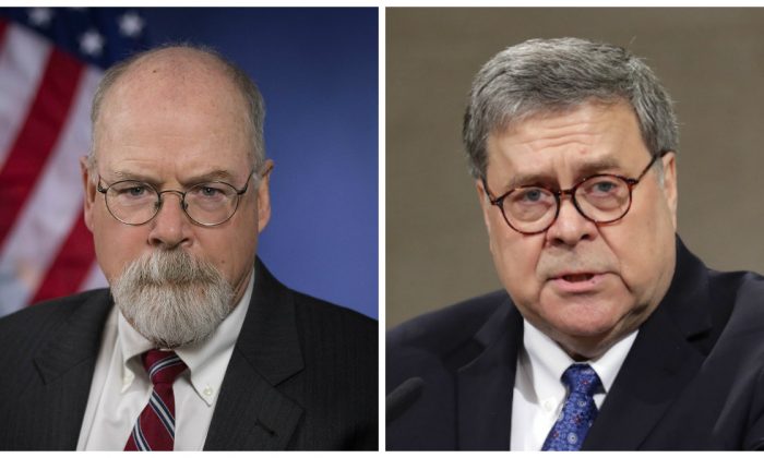 Tổng chưởng lý Barr: Biện lý Durham sẽ ‘tìm ra chân tướng’ cuộc điều tra Trump-Nga