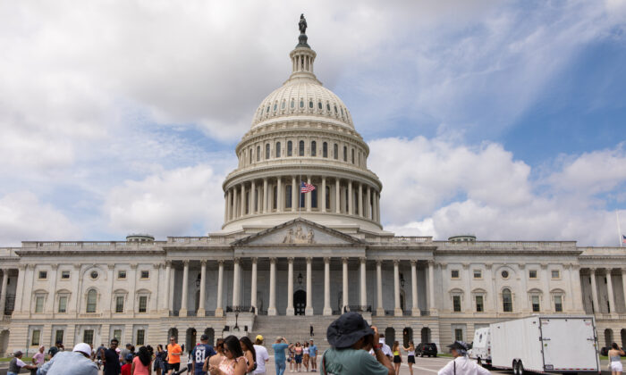 Điện Capitol Hoa Kỳ tại Hoa Thịnh Đốn, hôm 06/08/2022. (Ảnh: Anna Rose Layden/Getty Images)