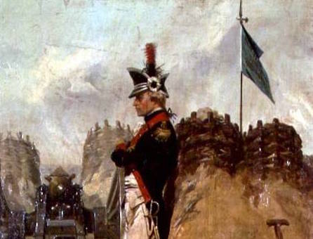 Hamilton tin rằng quân phục đẹp có thể đề cao tinh thần quân sĩ, mỗi khi dẫn quân, trước tiên ông đều muốn chuẩn bị quân phục thật đẹp. Bức tranh "Alexander Hamilton trong bộ đồng phục Pháo binh New York" của họa sĩ người Mỹ Alonzo Chappel. (Ảnh: Tài sản công)