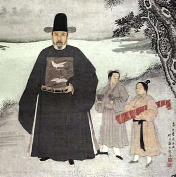 Bức chân dung của một vị quan Trung Quốc thời nhà Minh. (Ảnh: Tài sản công)