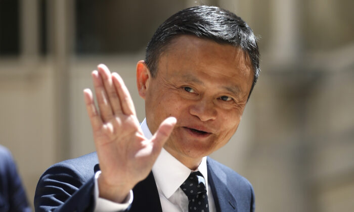 Nha sáng lập tập đoàn Alibaba Jack Ma đến dự hội nghị thượng đỉnh Tech for Good tại Paris hôm 15/05/2019. (Ảnh: Thibault Camus/AP Photo)