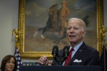 Tổng thống Joe Biden trình bày về an ninh biên giới tại Hoa Thịnh Đốn hôm 05/01/2023. (Ảnh: Drew Angerer/Getty Images)