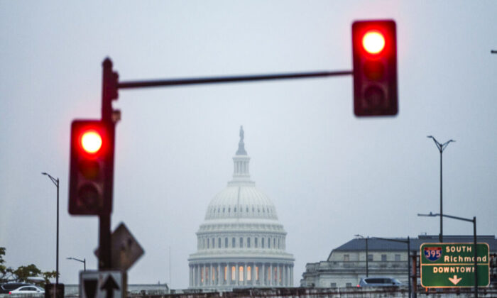 Quang cảnh Điện Capitol Hoa Kỳ ở Hoa Thịnh Đốn hôm 06/10/ 2021. (Ảnh: Drew Angerer/Getty Images)