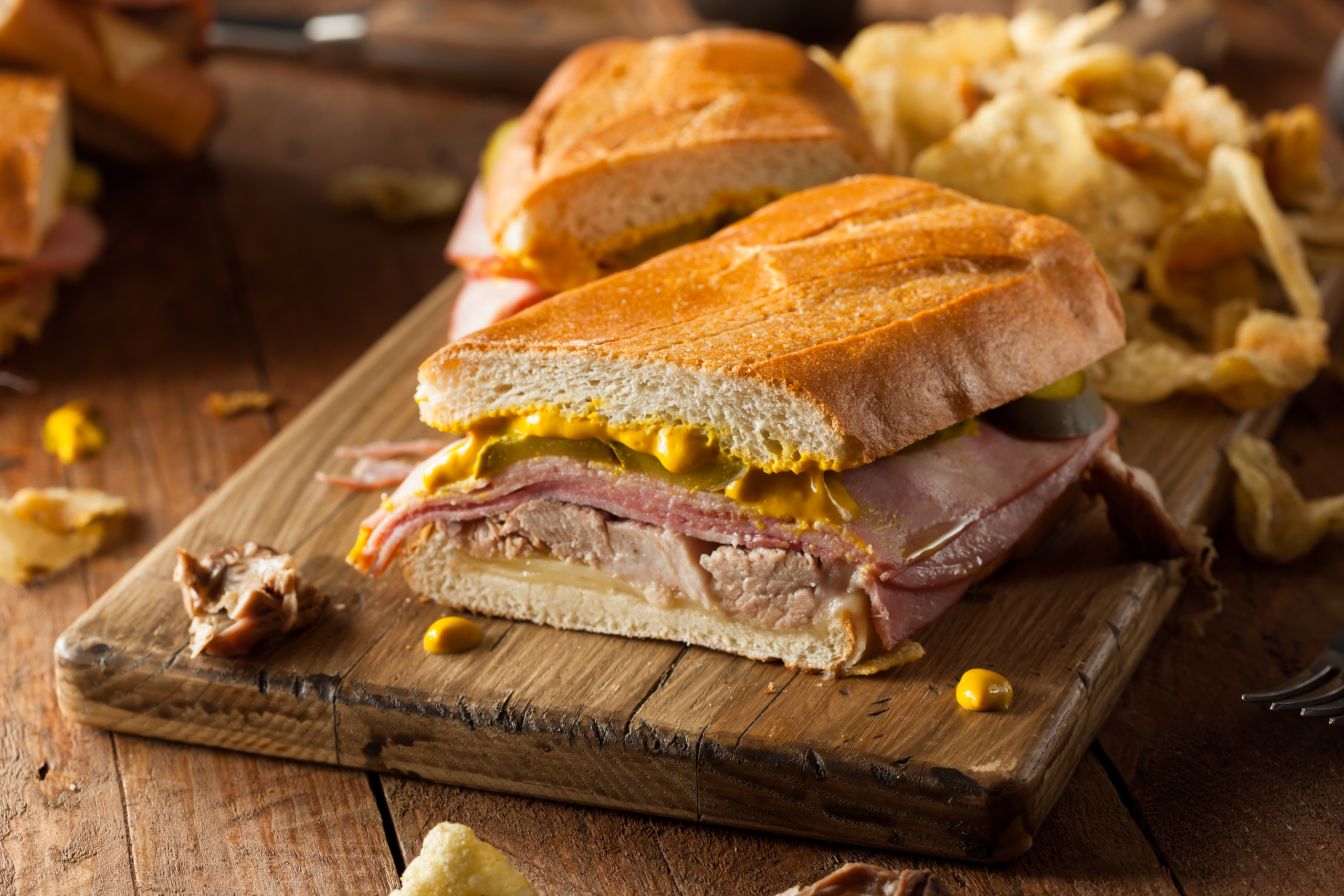 Bánh sandwich truyền thống của Cuba. (Ảnh: Shutterstock)