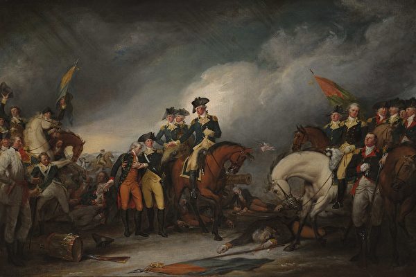 Ảnh tác phẩm "Bắt quân Hessian tại Trenton vào ngày 26/12/1776" của họa sĩ người Mỹ, John Trumbull (Ảnh: Tài sản công)