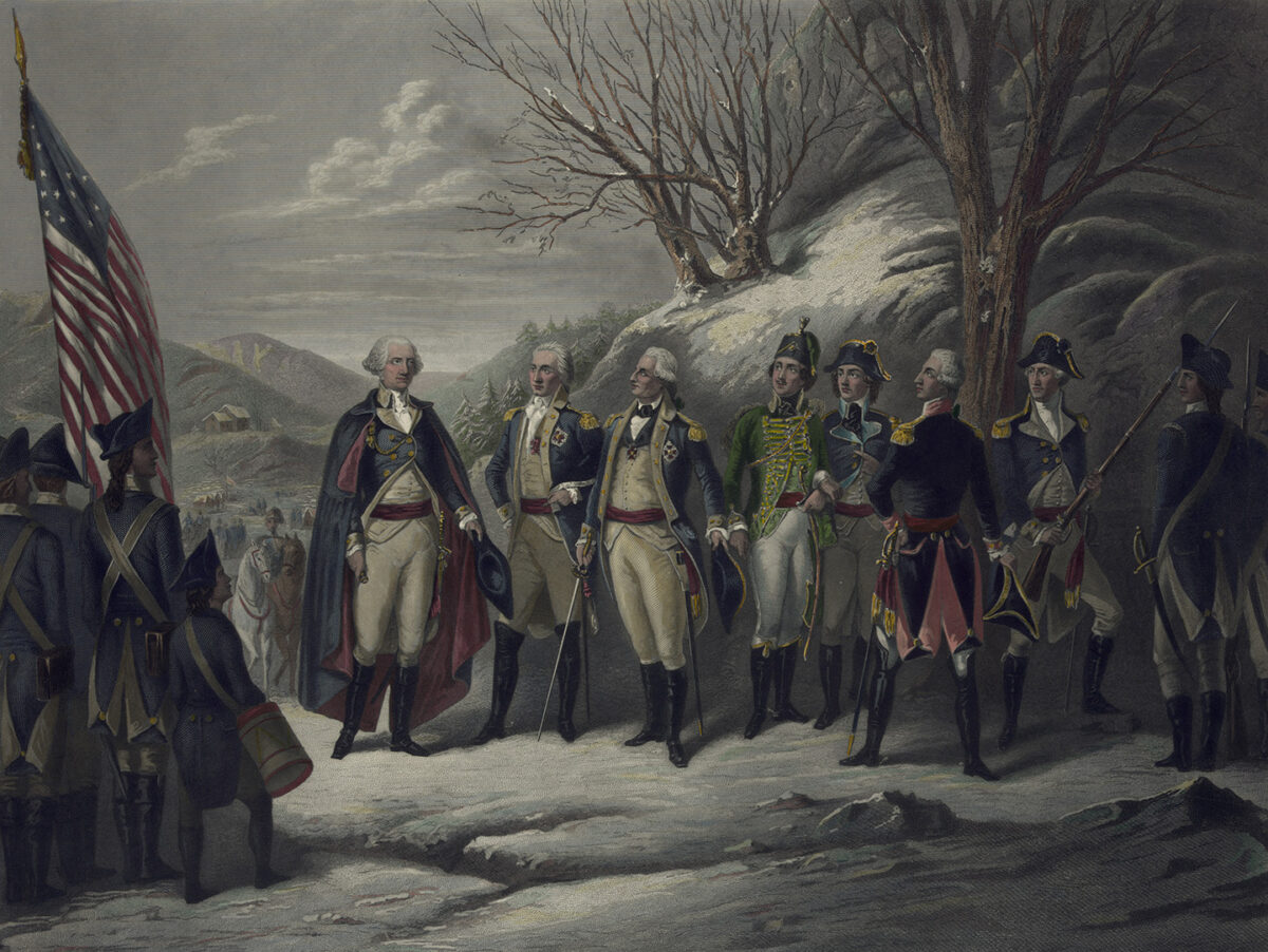 “Những anh hùng của cuộc Cách mạng Hoa Kỳ,” tác phẩm của họa sĩ Frederick Girsch vào giữa những năm 1850 và 1890, Thư viện Quốc hội. (Ảnh: Tài sản công)