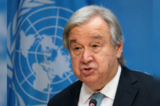 Tổng thư ký Liên Hiệp Quốc Antonio Guterres trình bày trước các phóng viên trong một cuộc họp báo ở New York hôm 08/06/2022. (Ảnh: Mary Altaffer/AP Photo)