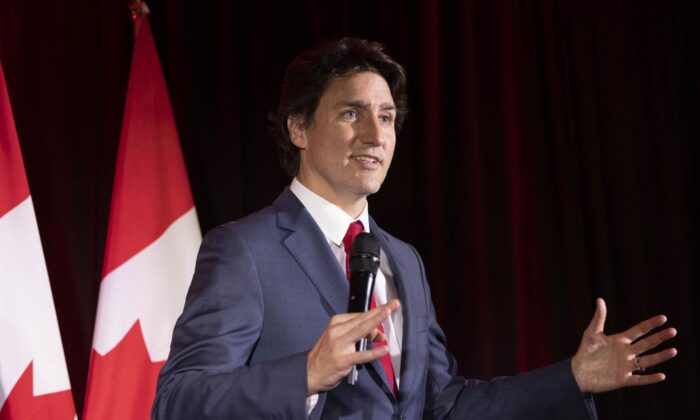 Thủ tướng Justin Trudeau nói chuyện tại Windsor, Ontario, hôm 17/01/2023. (Ảnh: Nicole Osborne/The Canadian Press)