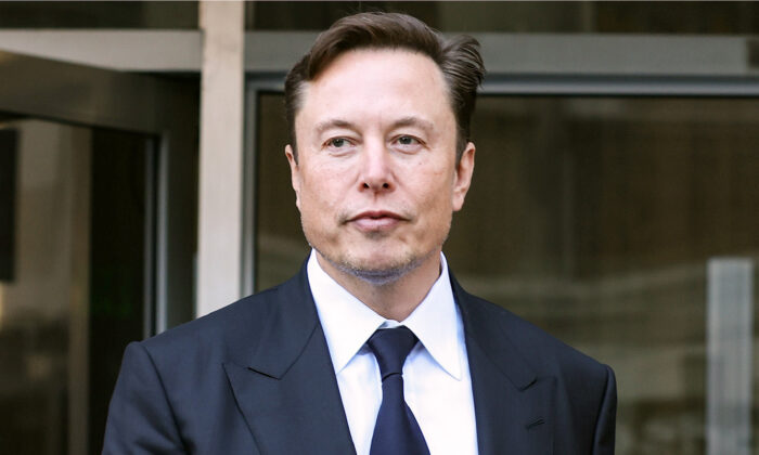 CEO Tesla Elon Musk rời khỏi Tòa nhà Liên bang Phillip Burton ở San Francisco, California, hôm 24/01/2023. (Ảnh: Justin Sullivan/Getty Images)