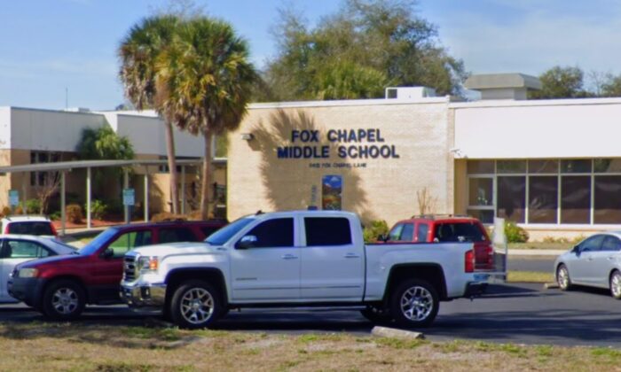 Trường Trung học Cơ sở Fox Chapel ở Quận Hernando, Florida. (Ảnh: Google Maps/Ảnh chụp màn hình qua NTD)