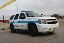 Một bức ảnh tư liệu chụp ở Chicago, Illinois, hồi tháng 06/2017 cho thấy một chiếc xe cảnh sát. (Ảnh: Scott Olson/Getty Images)