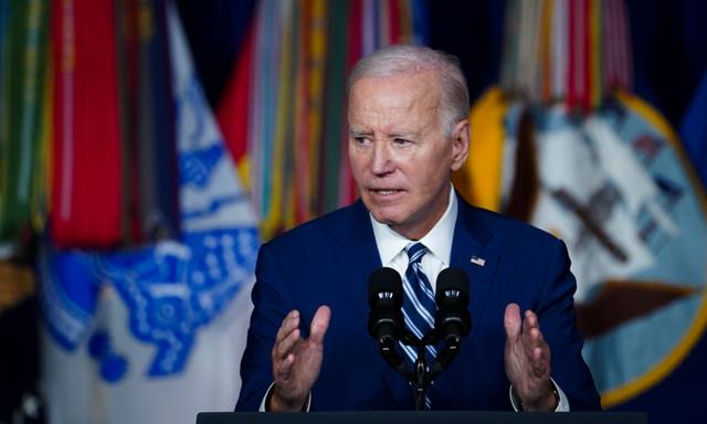 Tổng thống Joe Biden diễn thuyết tại thành phố Salt Lake, Utah, hôm 10/08/2023. (Ảnh: Madalina Vasiliu/The Epoch Times)