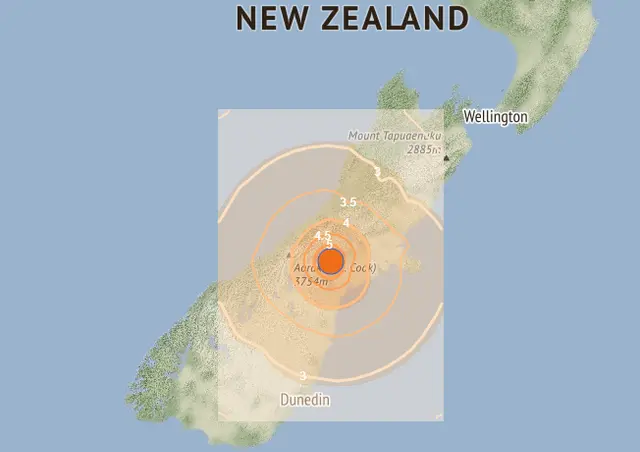 Trận động đất cấp 6 làm rung chuyển New Zealand