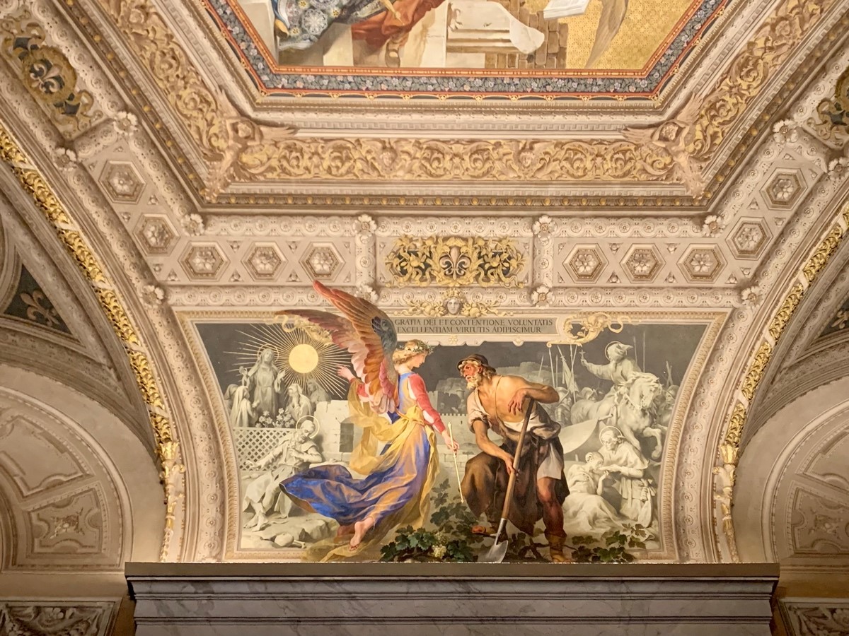 Một bức bích họa trong Bảo tàng Vatican. (Ảnh: S.YANG cung cấp)