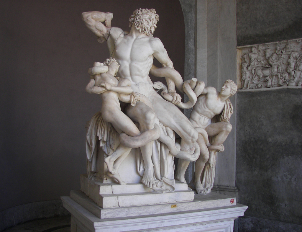 Sculptural group of the Laocoön in the Vatican Museum. (Wknight94/CC BY-SA 3.0)