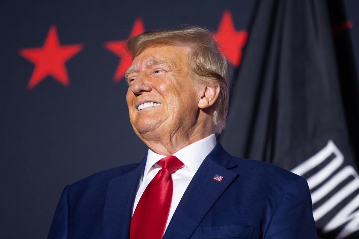 Cựu Tổng thống Hoa Kỳ Donald Trump tại Windham, New Hampshire hôm 08/08/2023 (Ảnh: Scott Eisen/Getty Images)