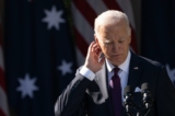 Tổng thống Hoa Kỳ Joe Biden tổ chức cuộc họp báo với Thủ tướng Úc Anthony Albanese tại Vườn Hồng của Tòa Bạch Ốc ở Hoa Thịnh Đốn hôm 25/10/2023. (Ảnh: Drew Angerer/Getty Images)