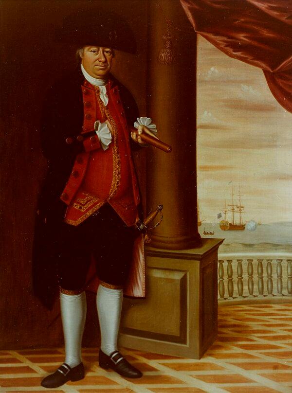 Bức tranh thuyền trưởng Abraham Whipple, năm 1789, của họa sĩ Edward Savage. Cục Hải quân, Trung tâm Lịch sử Hải quân. (Ảnh: Tài liệu công cộng)
