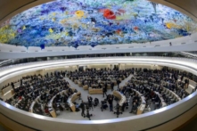Hội đồng Nhân quyền Liên Hiệp Quốc tại Geneva — Đại diện của chính quyền cộng sản Trung Quốc đã gây ra một biến cố ngoại giao. (Ảnh: Getty Images)
