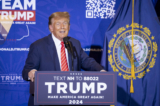 Ứng cử viên tổng thống của Đảng Cộng Hòa, cựu Tổng thống Donald J. Trump, nói chuyện trong một sự kiện tranh cử ở Concord, New Hampshire, hôm 19/01/2024. (Ảnh: Madalina Vasiliu/The Epoch Times)