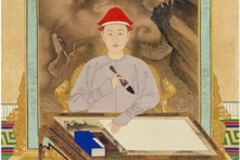 Hoàng đế Khang Hy khai bút ban phúc. (Ảnh: Tài sản công)