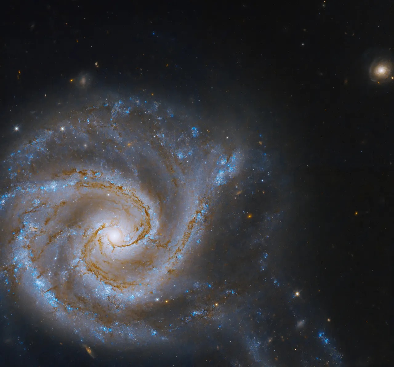 Thiên hà xoắn ốc NGC 5427 được chụp bởi Kính viễn vọng không gian Hubble của NASA. (Ảnh: NASA/Đại học Công giáo Hoa Kỳ)