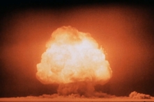 Vụ thử nghiệm Trinity thuộc Dự án Manhattan là vụ nổ đầu tiên của thiết bị hạt nhân. (Ảnh: Tư liệu công cộng)