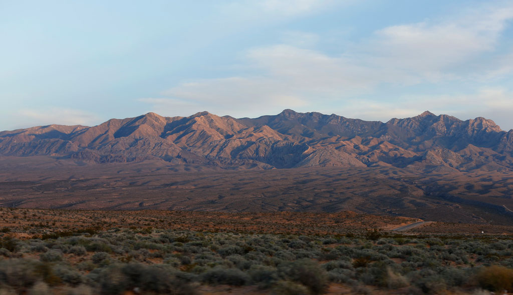 Khu chăn thả trên đất công cộng liên bang ở phía nam Mesquite, Nevada. (Ảnh: George Frey/Getty Images)