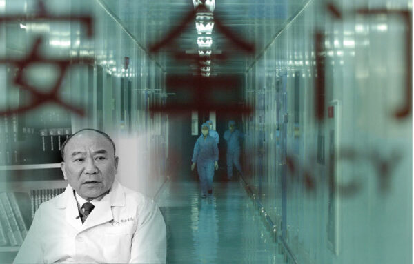 Ông Trịnh Thọ Sâm được chụp hình trước bệnh viện mà ông đang làm việc. (Ảnh: The Epoch Times)
