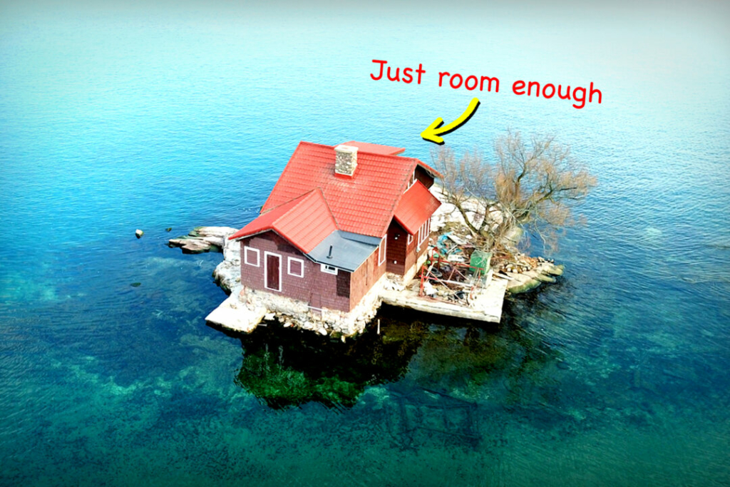 Hòn đảo có người ở nhỏ nhất thế giới: Chỉ bé gần bằng sân tennis nhưng có một ngôi nhà gỗ nhỏ
