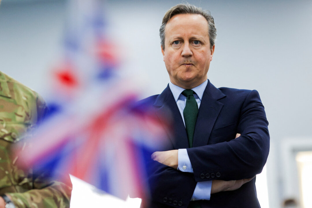 Ngoại trưởng Cameron trong một bức ảnh tài liệu, hôm 04/01/2024. (Ảnh: Valdrin Xhemaj/PA)