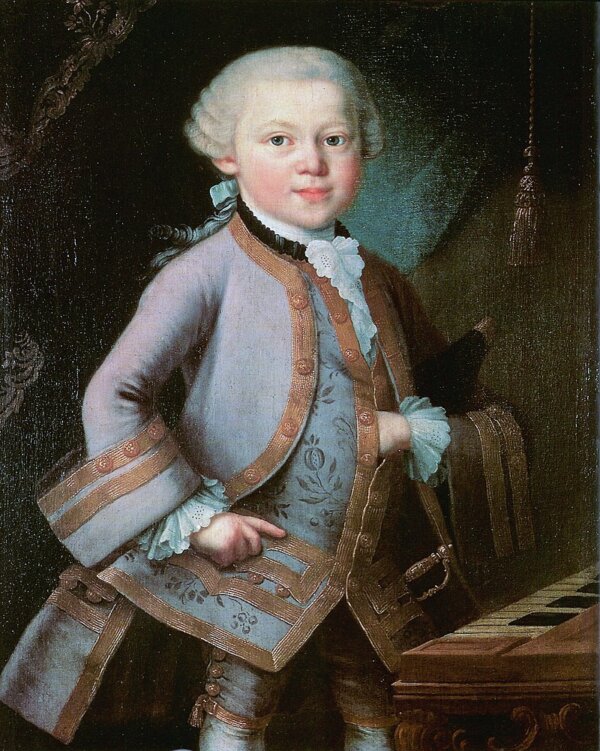 Thần đồng Mozart năm 7 tuổi trong thời gian lưu trú tại Cung điện Versailles. (Ảnh: Tư liệu công cộng)