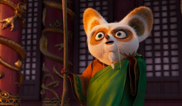 Thầy Shifu (Dustin Hoffman) nói rằng Po phải tìm người kế vị, trong “Kung Fu Panda 4.” (Ảnh: DreamWorks Animation)