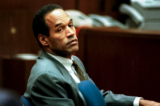 Ông O.J. Simpson ngồi tại tòa trong một bức ảnh chụp hồi tháng 12/1994. (Ảnh: POOL/AFP qua Getty Images)