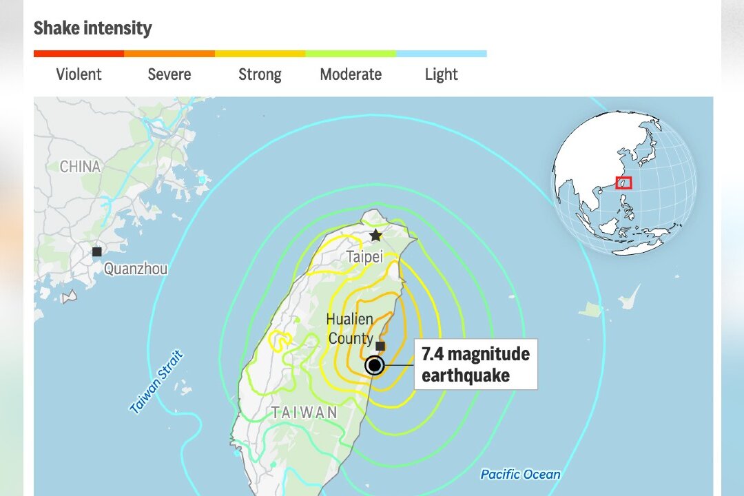Đài Loan hứng chịu thêm hàng loạt trận động đất vào sáng ngày 23/04